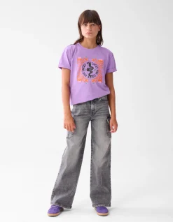 Shoeby Artwork T-shirt Paars< T-Shirts