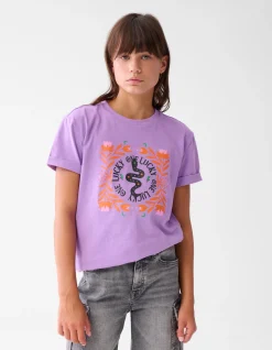 Shoeby Artwork T-shirt Paars< T-Shirts