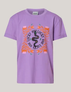 Shoeby Artwork T-shirt Paars< T-Shirts