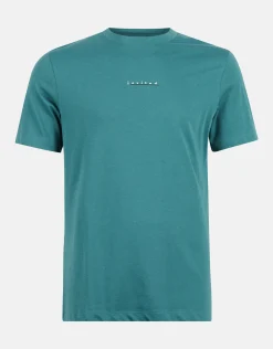 Shoeby Artwork T-shirt Turquoise<Heren T-Shirts En Polo's