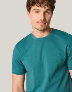 Shoeby Artwork T-shirt Turquoise<Heren T-Shirts En Polo's