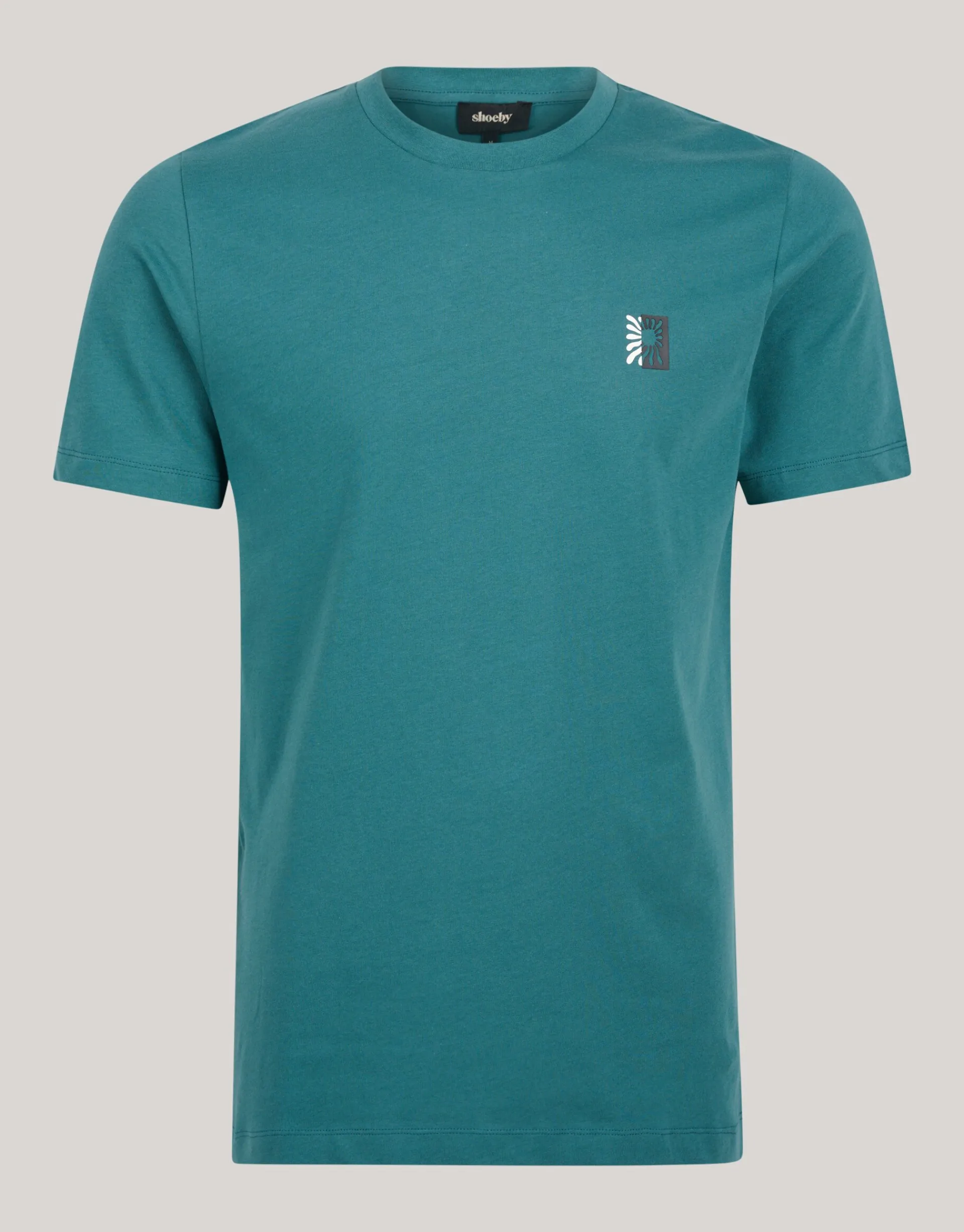 Shoeby Artwork T-shirt Turquoise<Heren T-Shirts En Polo's