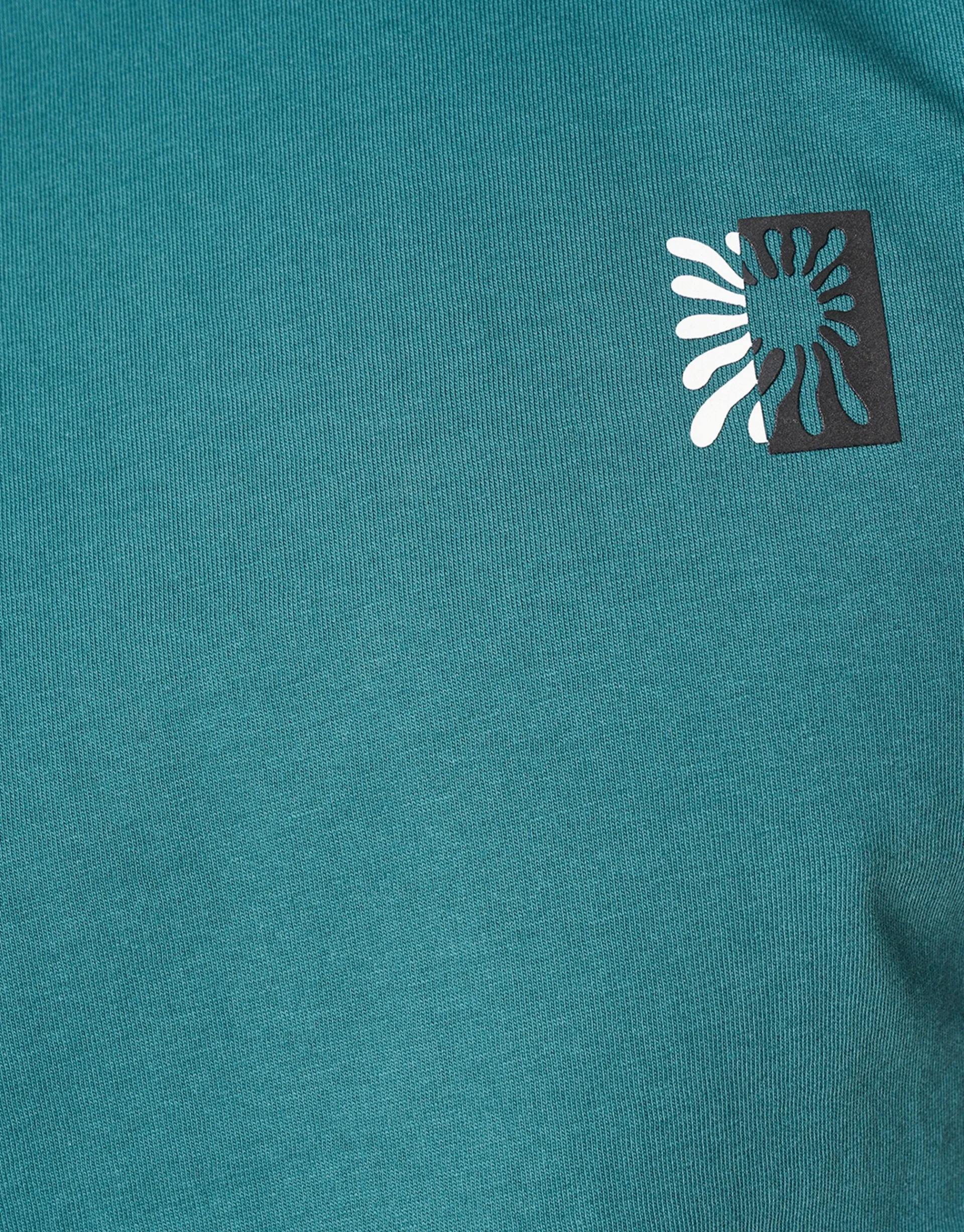 Shoeby Artwork T-shirt Turquoise<Heren T-Shirts En Polo's