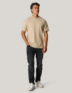 Shoeby Artwork T-shirt Zand<Heren T-Shirts En Polo's
