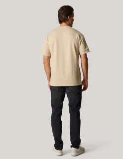 Shoeby Artwork T-shirt Zand<Heren T-Shirts En Polo's