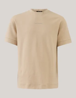 Shoeby Artwork T-shirt Zand<Heren T-Shirts En Polo's