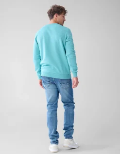Shoeby Badge Sweater Lichtgroen<Heren Truien En Sweaters