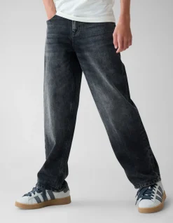 Shoeby Baggy Fit Jeans Donkergrijs< Jeans