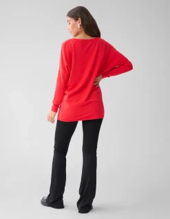 Shoeby Basic Oversized Top Rood<DAMES Tops