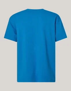 Shoeby Basic T-shirt Blauw<Heren T-Shirts En Polo's