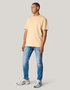 Shoeby Basic T-shirt Zand<Heren T-Shirts En Polo's
