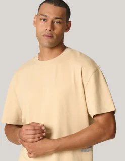 Shoeby Basic T-shirt Zand<Heren T-Shirts En Polo's
