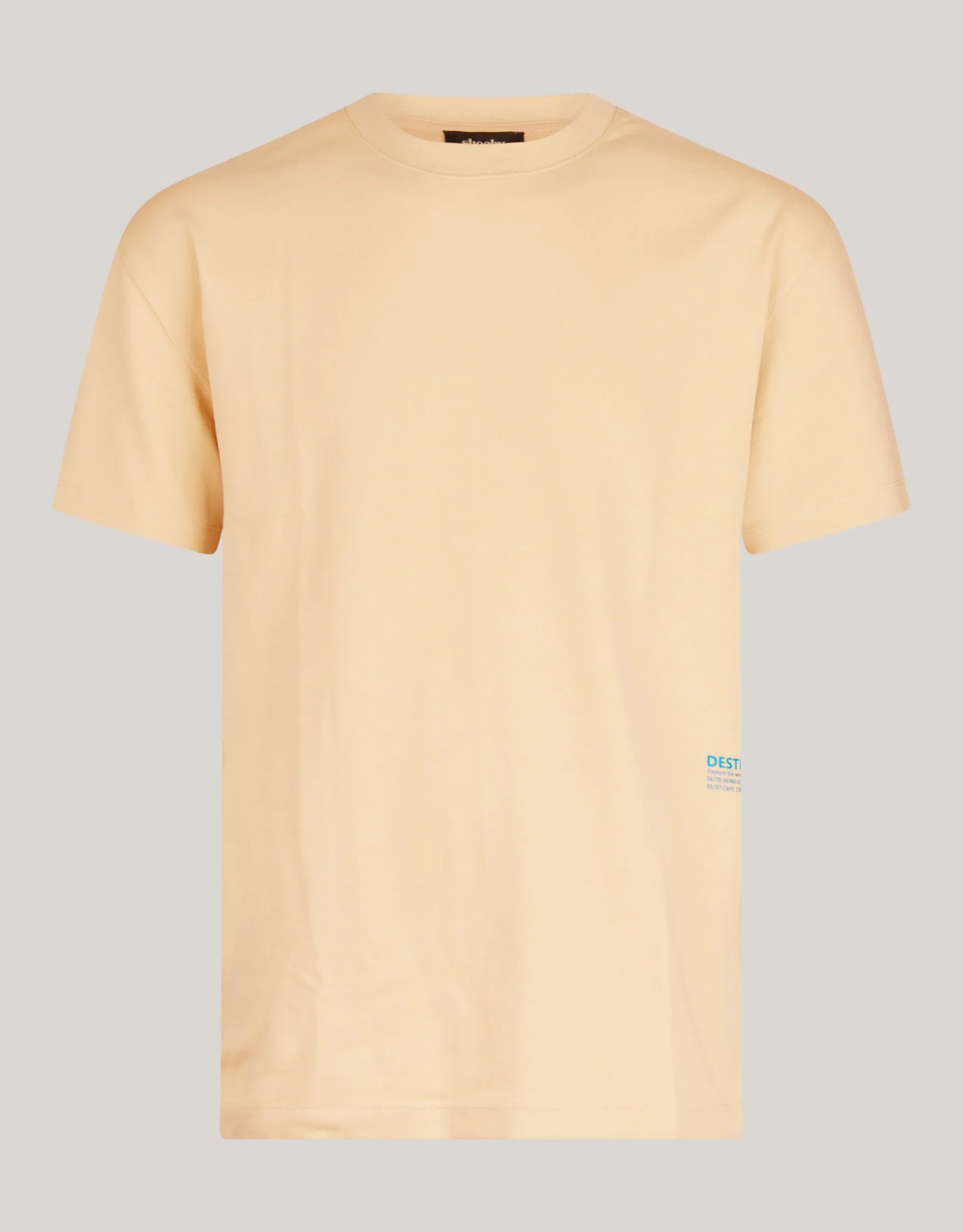 Shoeby Basic T-shirt Zand<Heren T-Shirts En Polo's