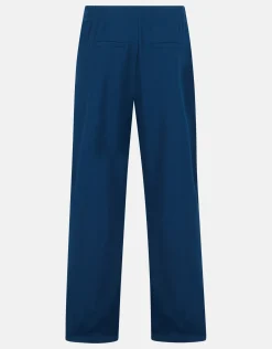 Shoeby Basic Wide Leg Broek Blauw<DAMES Broeken