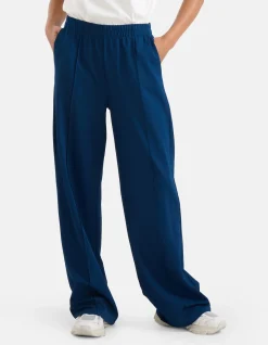 Shoeby Basic Wide Leg Broek Blauw<DAMES Broeken