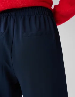 Shoeby Basic Wide Leg Broek Donkerblauw<DAMES Broeken