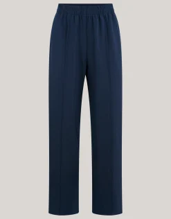 Shoeby Basic Wide Leg Broek Donkerblauw<DAMES Broeken