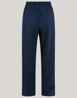 Shoeby Basic Wide Leg Broek Donkerblauw<DAMES Broeken