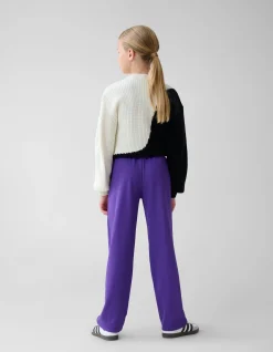 Shoeby Basic Wide Leg Broek Paars< Broeken