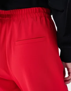 Shoeby Basic Wide Leg Broek Rood<DAMES Broeken