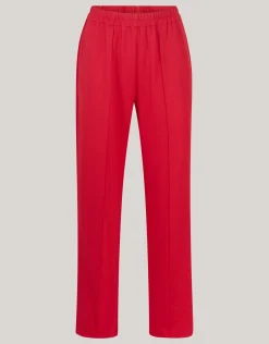 Shoeby Basic Wide Leg Broek Rood<DAMES Broeken