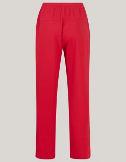 Shoeby Basic Wide Leg Broek Rood<DAMES Broeken