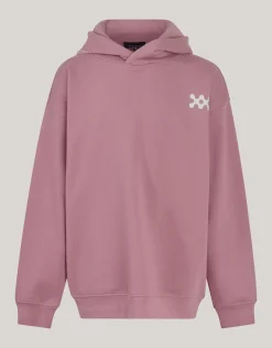 Shoeby Basis Artwork Hoodie Donkerroze< Gebreide Truien|Hoodies