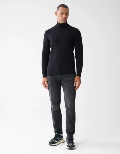Shoeby Basis Coltrui Zwart<Heren Truien En Sweaters