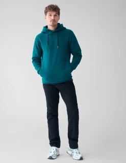 Shoeby Basis Hoodie Donkergroen<Heren Truien En Sweaters