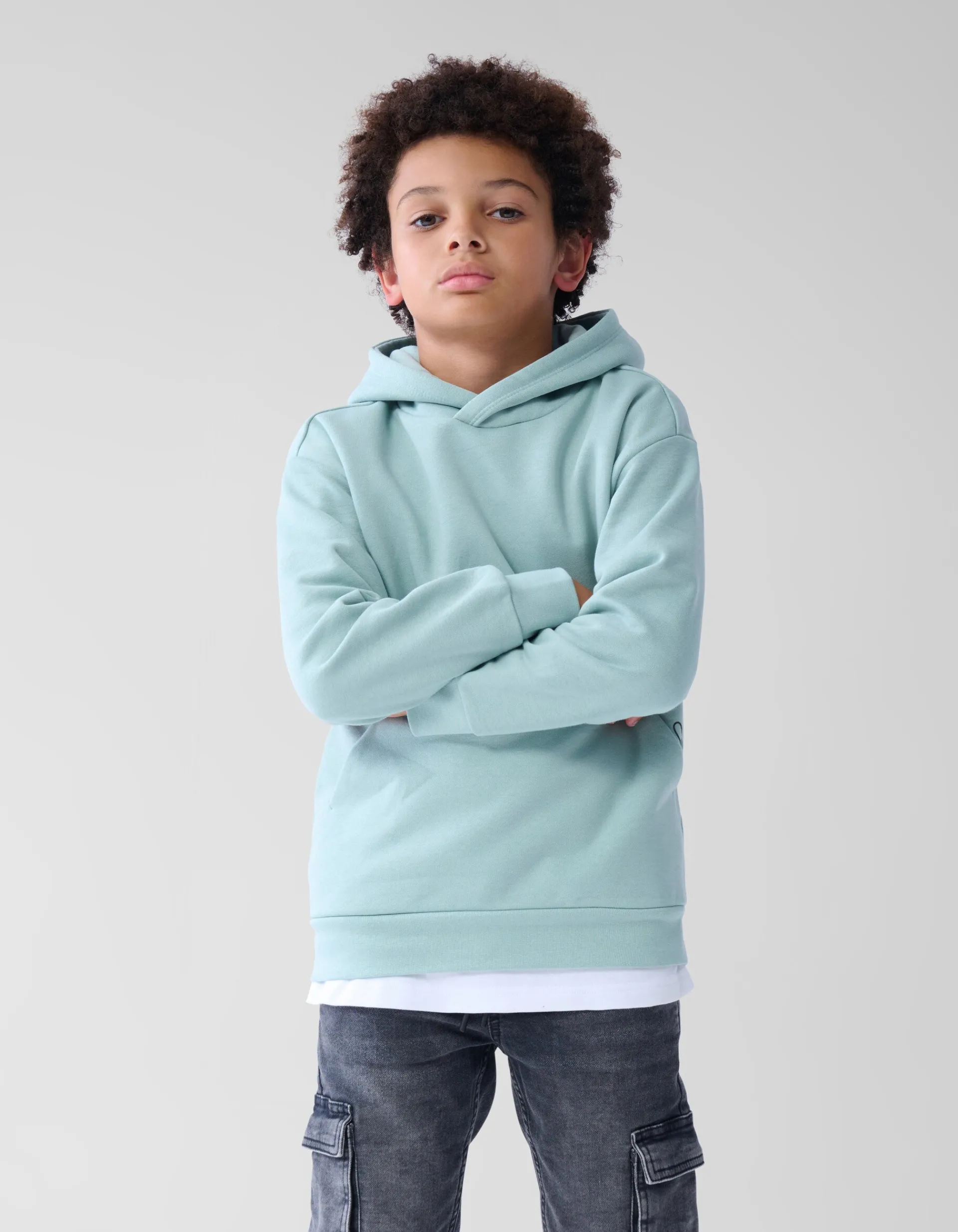 Shoeby Basis Hoodie Lichtgroen< Gebreide Truien|Hoodies