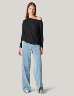 Shoeby Basis Oversized Top Zwart<DAMES T-Shirts|Tops