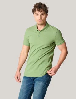 Shoeby Basis Polo Groen<Heren T-Shirts En Polo's