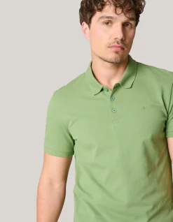 Shoeby Basis Polo Groen<Heren T-Shirts En Polo's