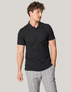 Shoeby Basis Polo Zwart<Heren T-Shirts En Polo's