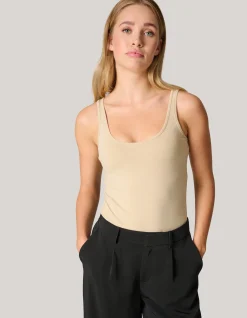 Shoeby Basis Tanktop Beige<DAMES Tops