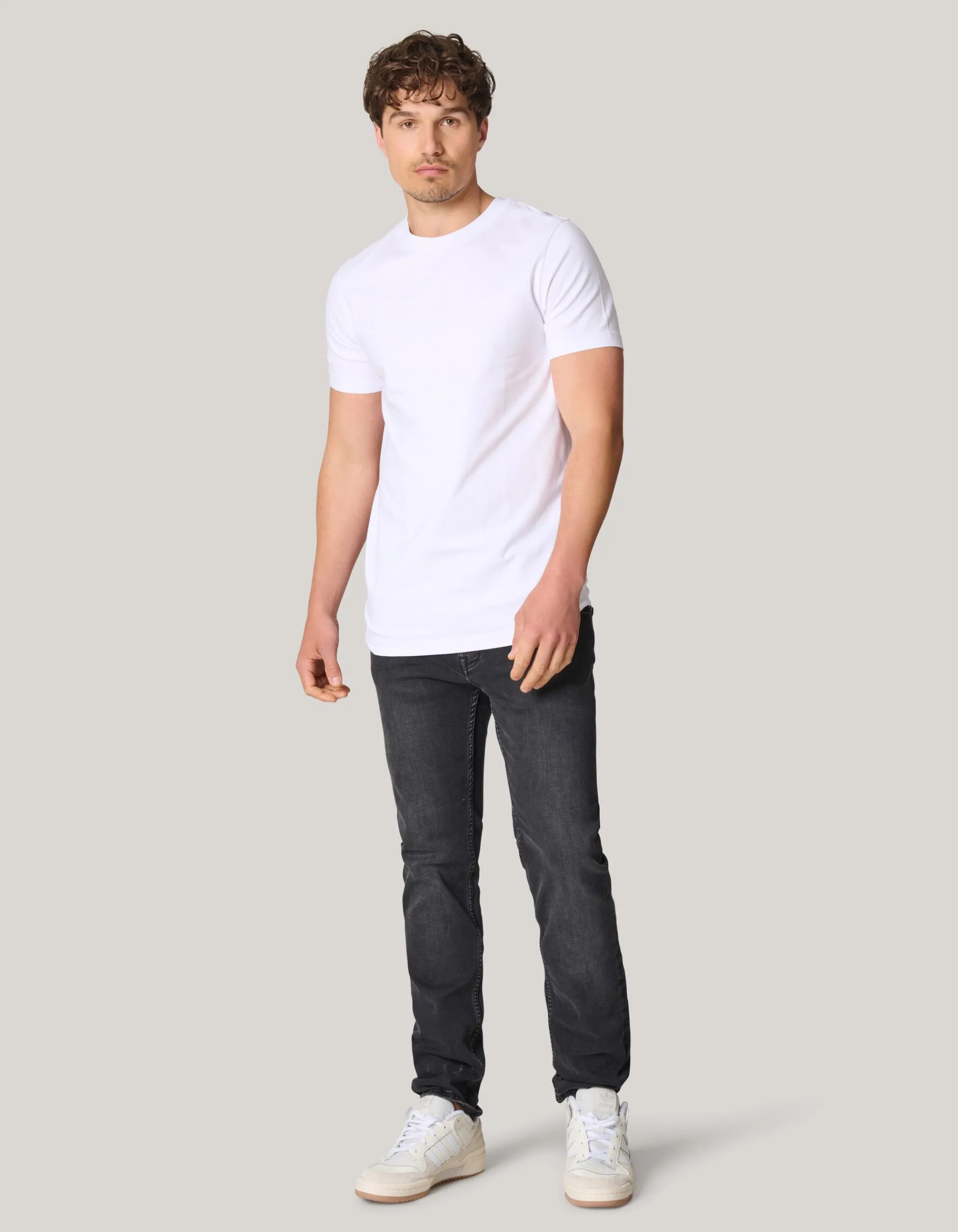 Shoeby Basis T-shirt Wit<Heren T-Shirts En Polo's
