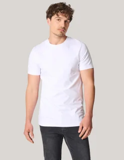 Shoeby Basis T-shirt Wit<Heren T-Shirts En Polo's
