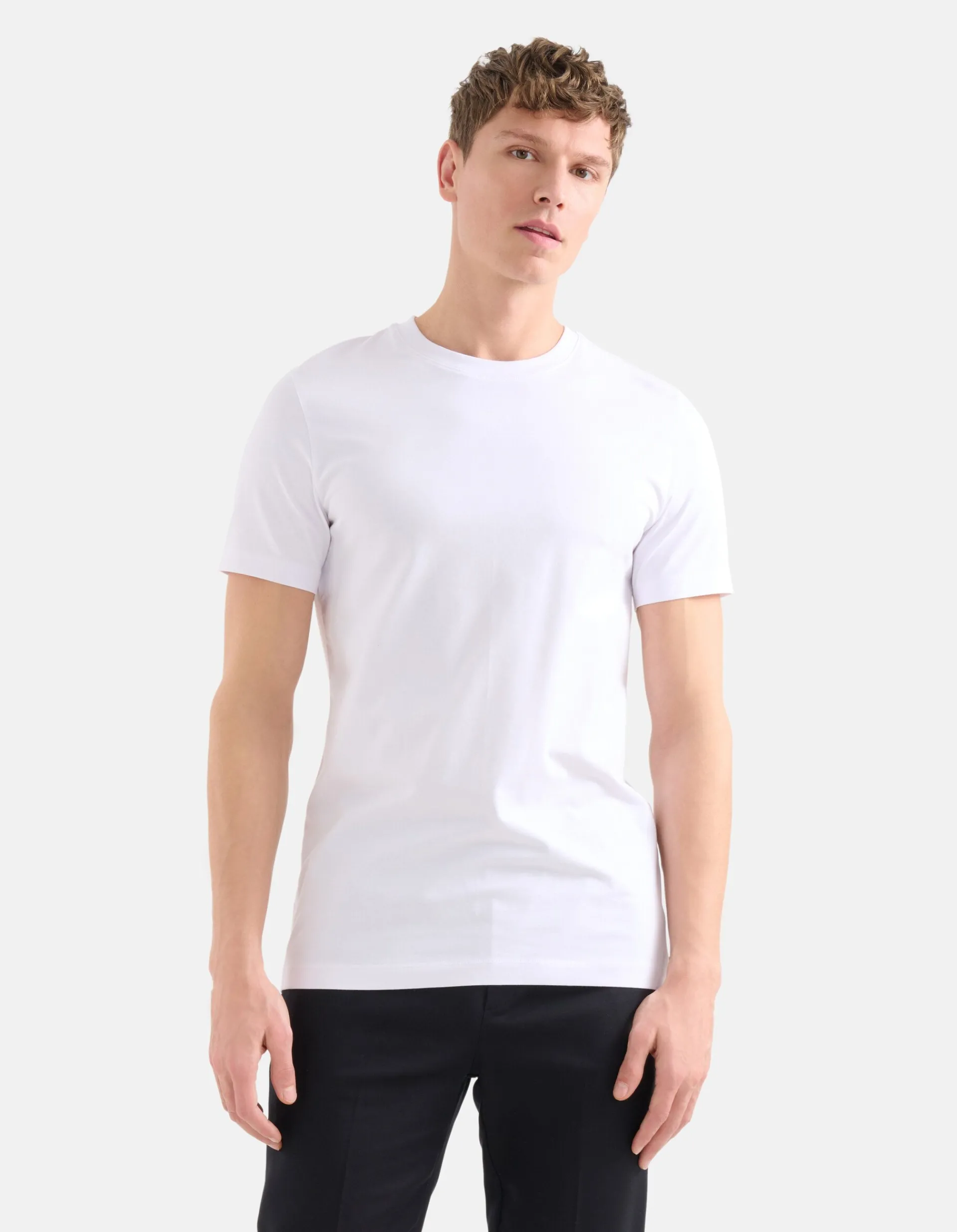 Shoeby Basis T-shirt Wit<Heren T-Shirts En Polo's