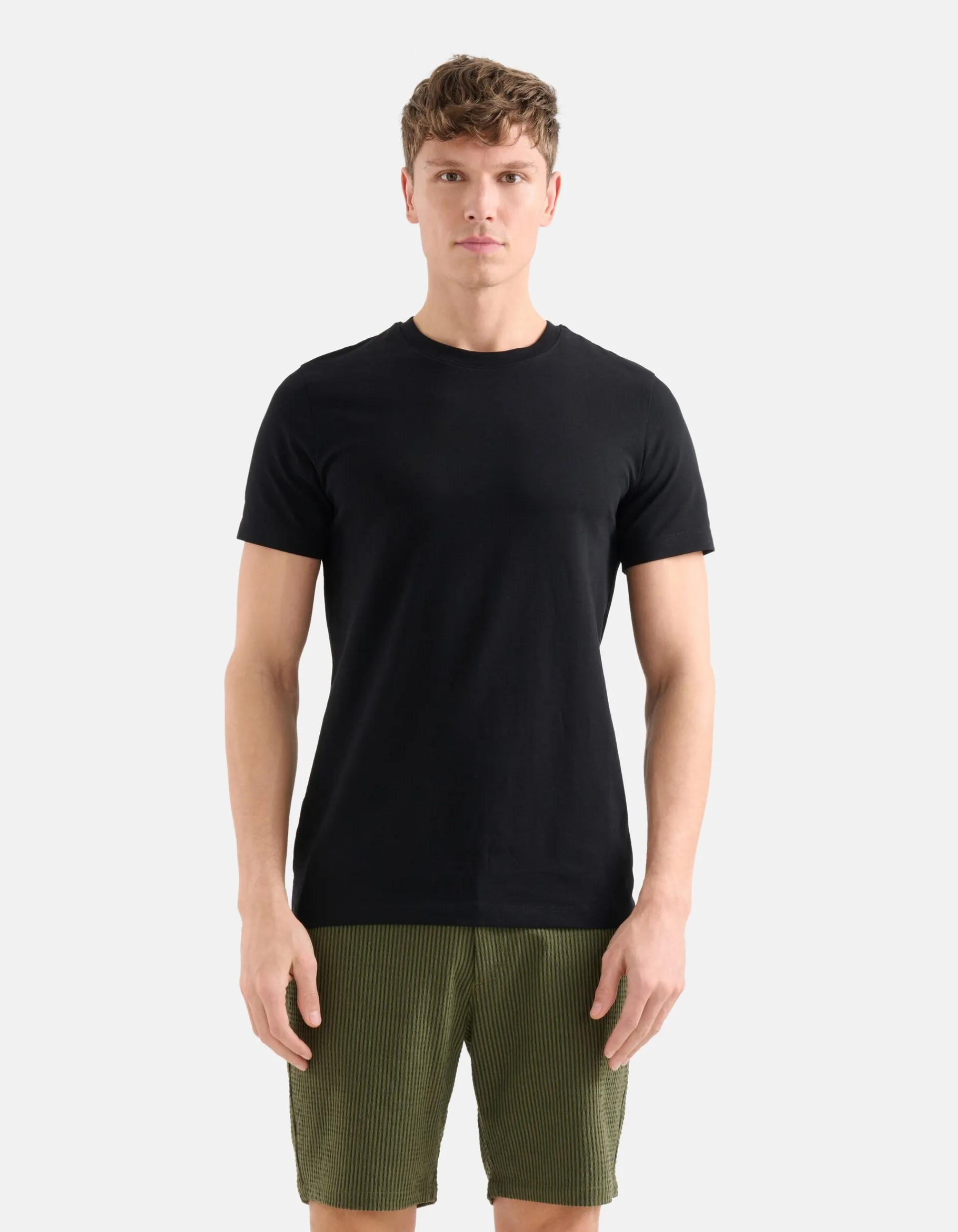 Shoeby Basis T-shirt Zwart<Heren T-Shirts En Polo's