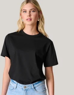 Shoeby Basis T-shirt Zwart<DAMES T-Shirts