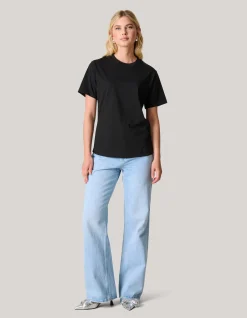 Shoeby Basis T-shirt Zwart<DAMES T-Shirts
