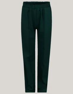 Shoeby Basis Wide Leg Broek Donkergroen< Broeken