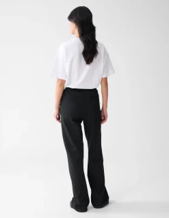 Shoeby Basis Wide Leg Broek Zwart<DAMES Broeken