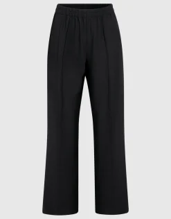 Shoeby Basis Wide Leg Broek Zwart<DAMES Broeken