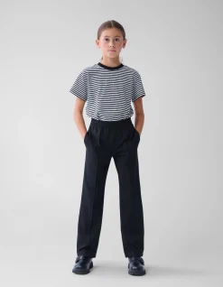 Shoeby Basis Wide Leg Broek Zwart< Broeken