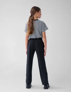 Shoeby Basis Wide Leg Broek Zwart< Broeken