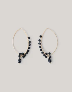 Shoeby Beaded Drop Oorbellen Zwart<DAMES Sieraden