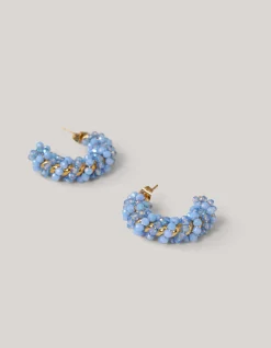 Shoeby Beaded Hoop Oorbellen Blauw<DAMES Sieraden