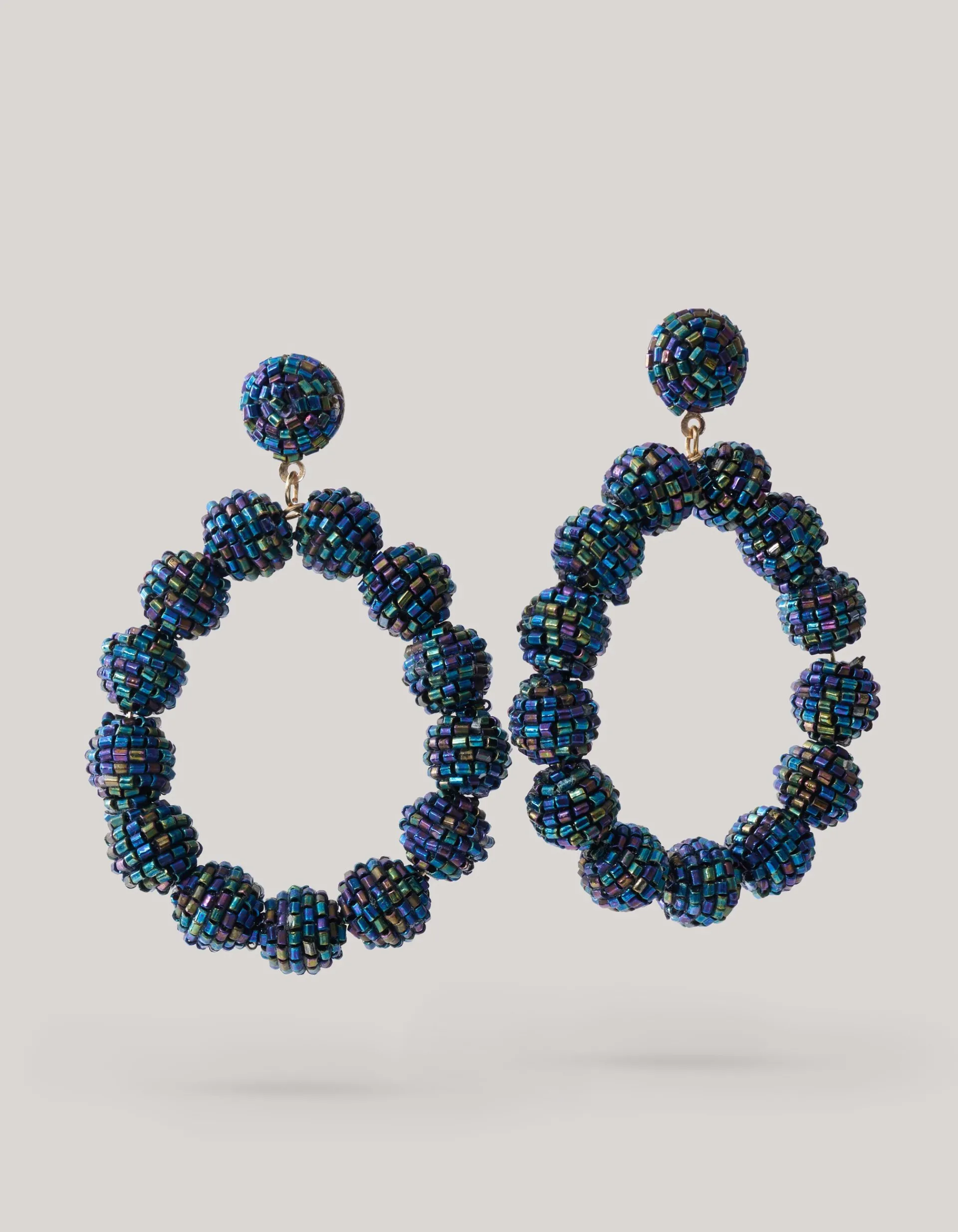 Shoeby Beaded Oorbellen Donkerblauw<DAMES Sieraden