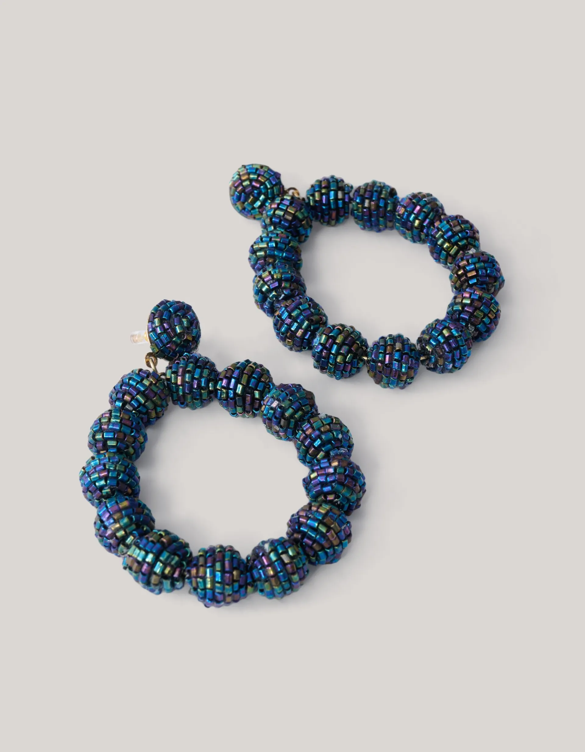 Shoeby Beaded Oorbellen Donkerblauw<DAMES Sieraden